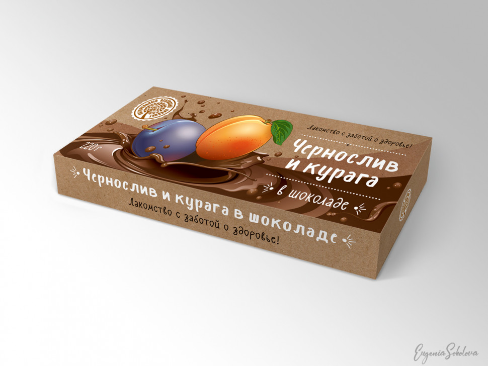  Чернослив и курага в шоколаде, 220г в Гатчине